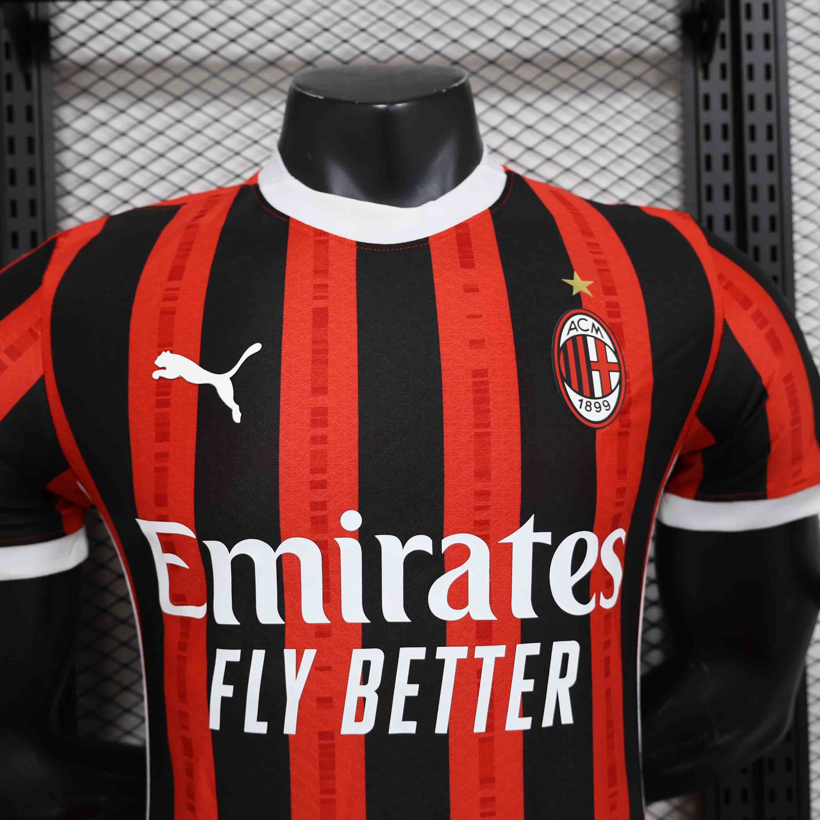 AC Milan 24-25 Home Stadium Jersey - Player Version - UnitedFutballJersey