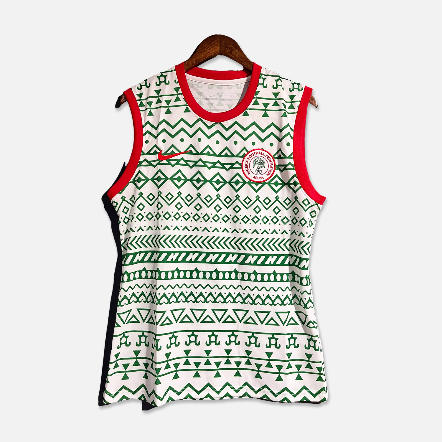 Nigeria 23-24 Training Vest - White & Green - UnitedFutballJersey