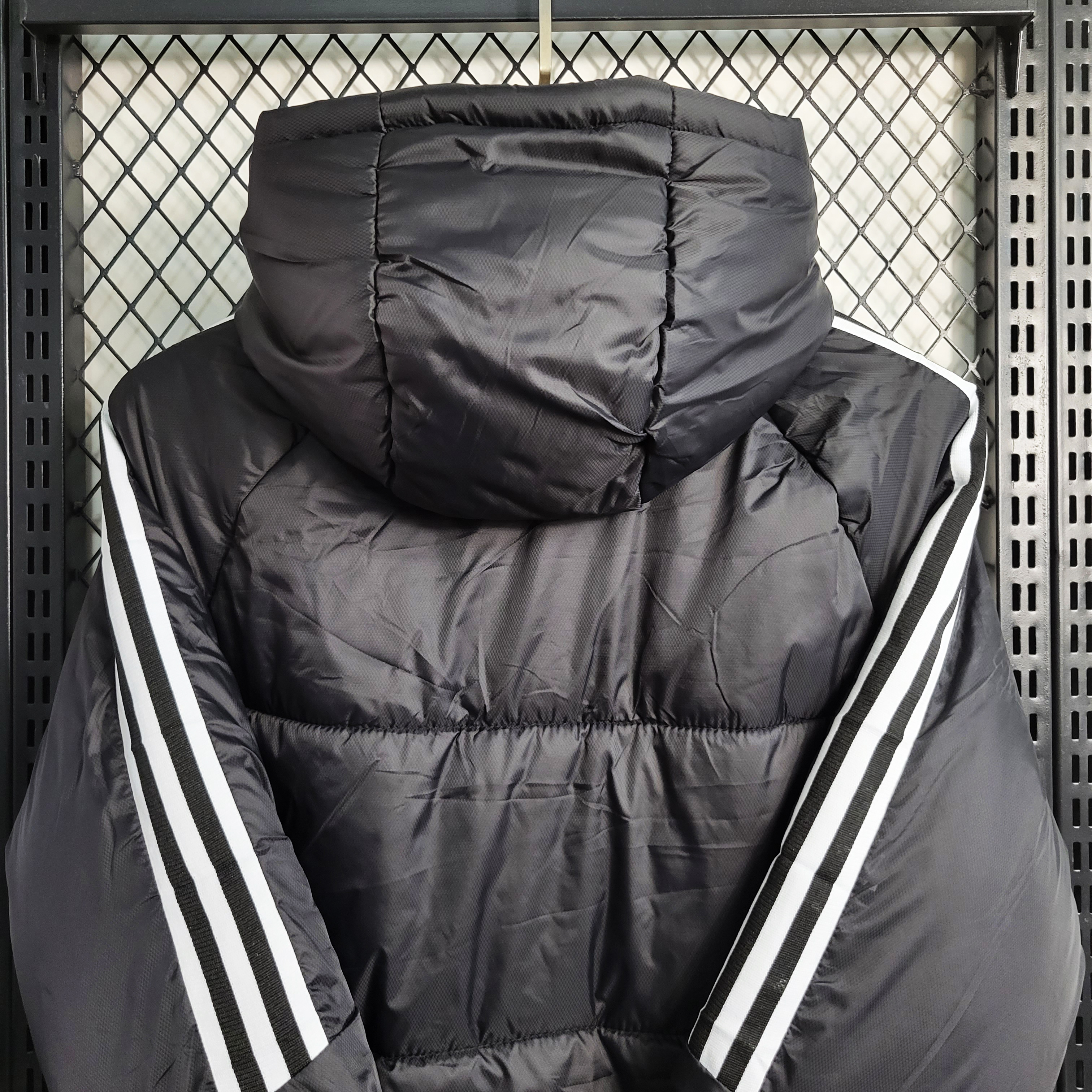Germany 23-24 Men's Hooded Thermal Cotton Jacket - Black - UnitedFutballJersey