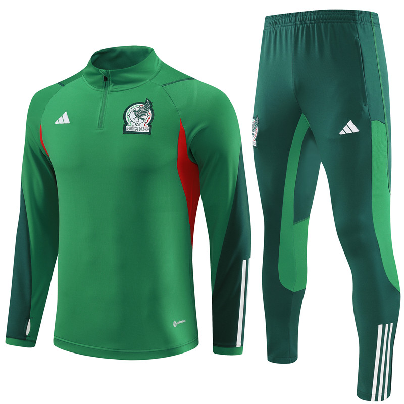 Mexico 23-24 Long Sleeve Training Set -Green - UnitedFutballJersey