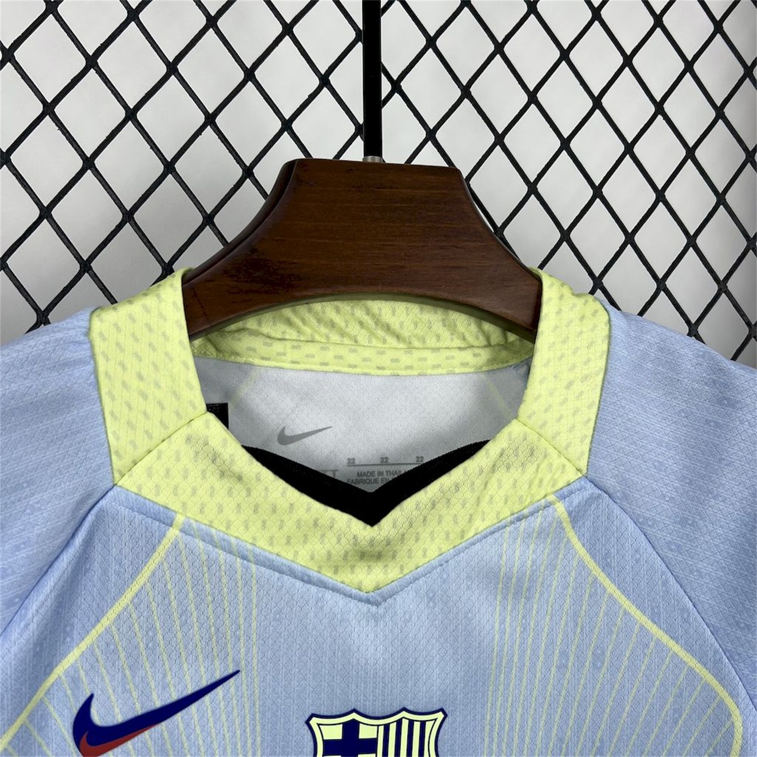 B.A.R.S.A 25-26 T90 White Lines Light Blue Gradient Special Kids Kit - UnitedFutballJersey