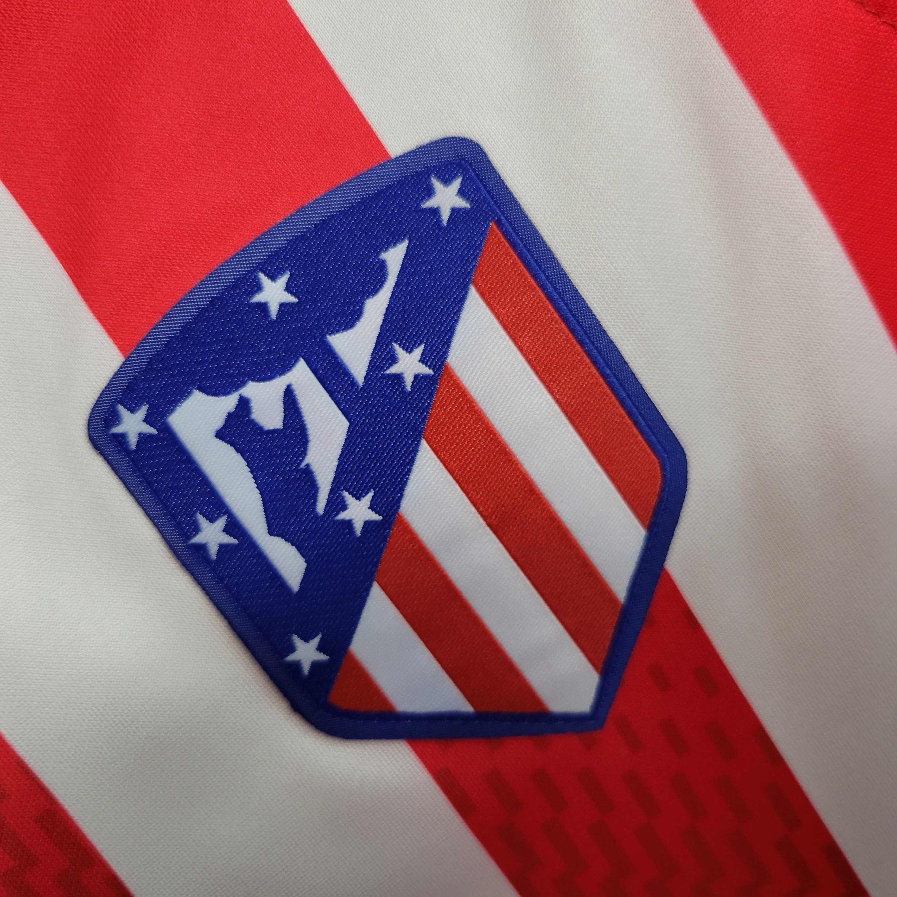 23/24 Atletico Madrid Home Long Sleeve Fans Jersey - UnitedFutballJersey