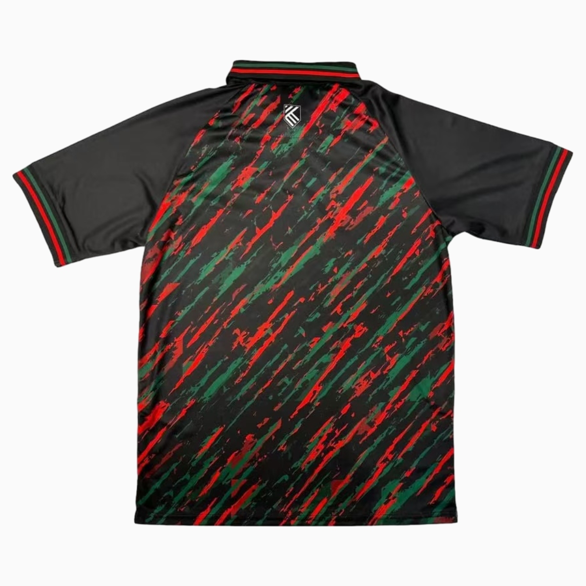 FC Palestina 24-25 Red and Green Twill Pattern Jersey with Arabic - UnitedFutballJersey
