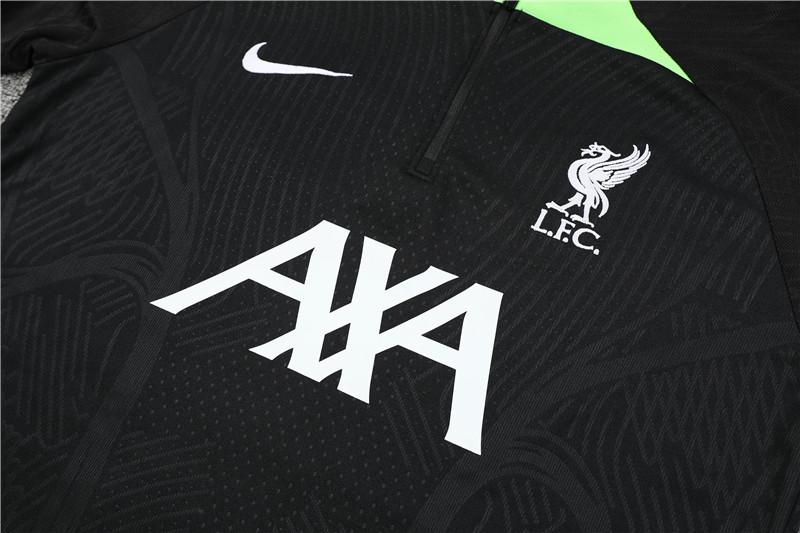 23-24 Liverpool Black Long Sleeve Training Set - UnitedFutballJersey