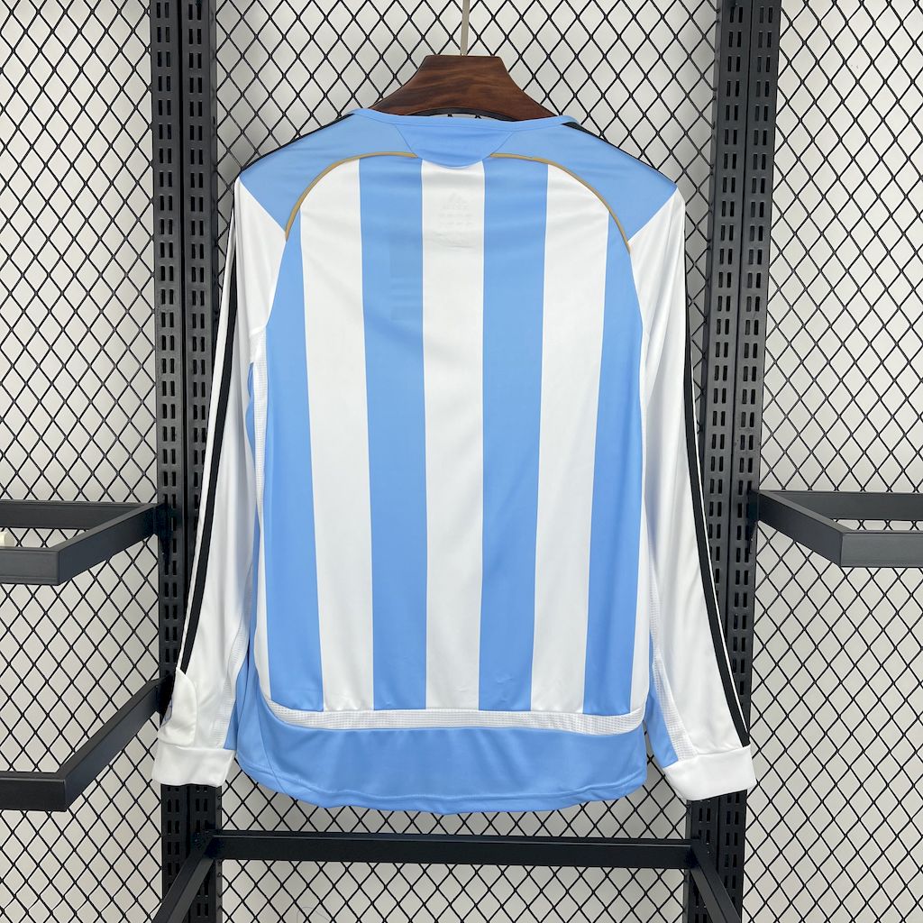 Retro Argentina 2006 Home Long Sleeves Jersey - UnitedFutballJersey