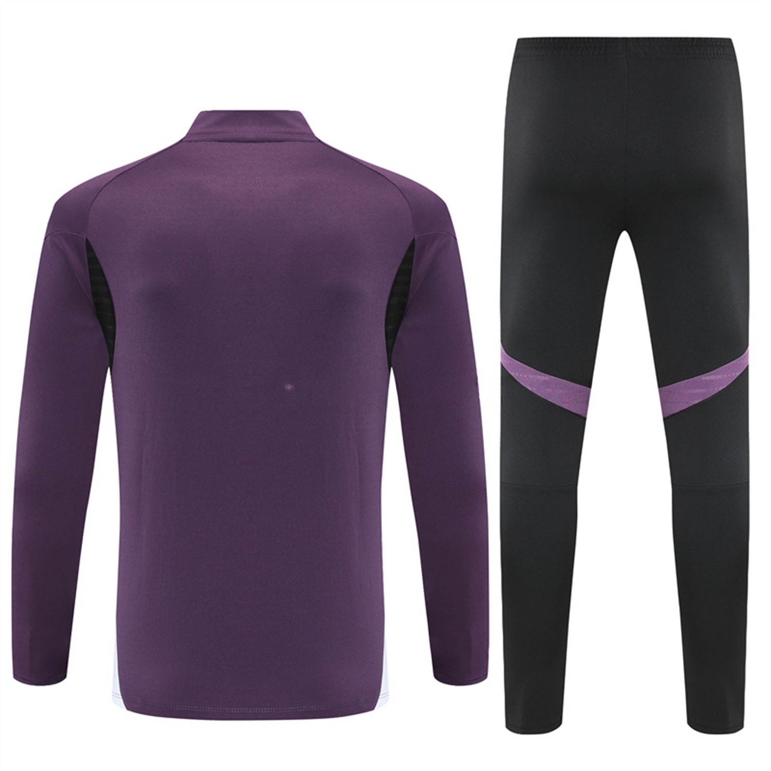 Manchester United 25-26 Kid Long Sleeves Training Set - Purple Top & Black Pants - UnitedFutballJersey