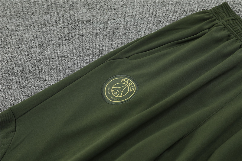 Paris Saint-Germain PSG 23-24 Long Sleeve Training Set -Pitch Green - UnitedFutballJersey