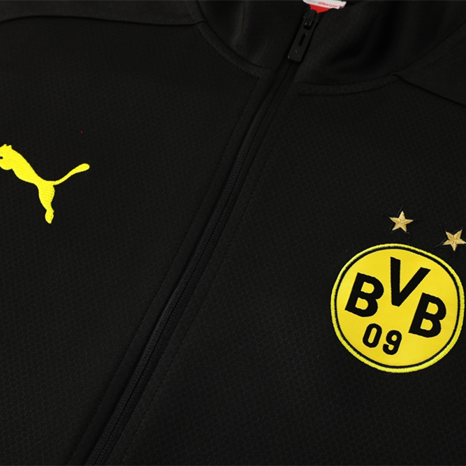 Dortmund 24-25 Jacket Training Tracksuit - Black and Yellow - UnitedFutballJersey