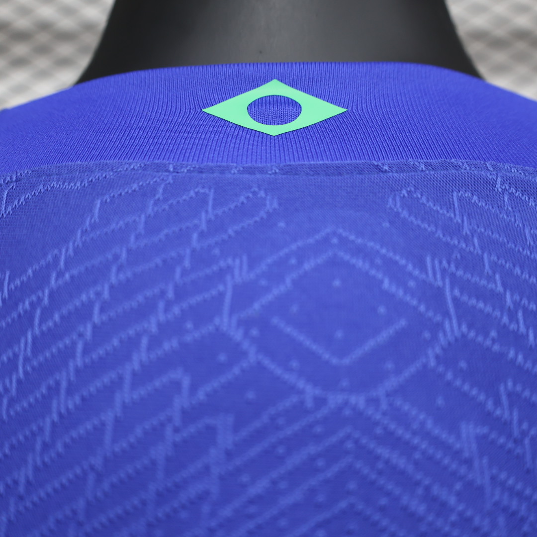 Brazil 22-23 Away Long Sleeve Jersey - Player Version - UnitedFutballJersey