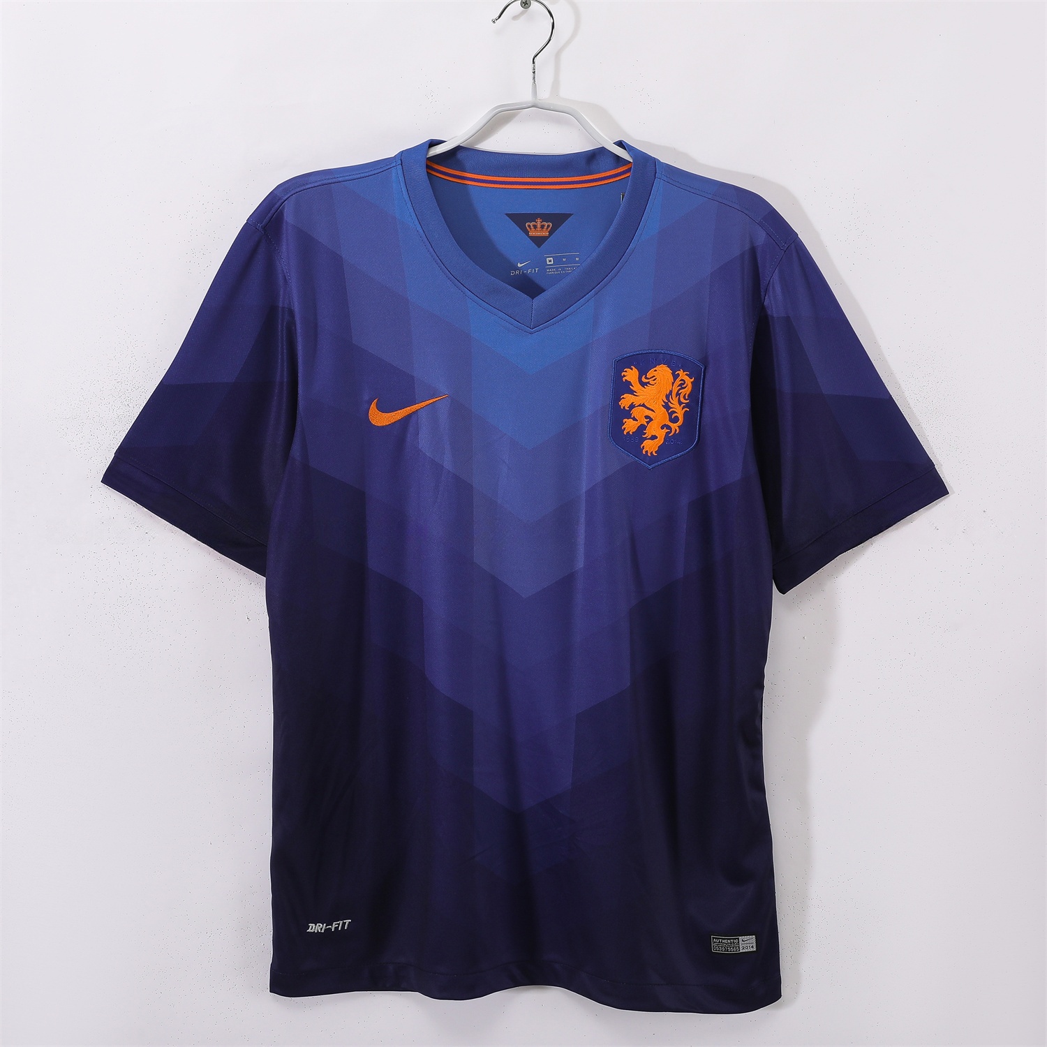Retro Netherlands 2014 Away Blue Jersey - UnitedFutballJersey