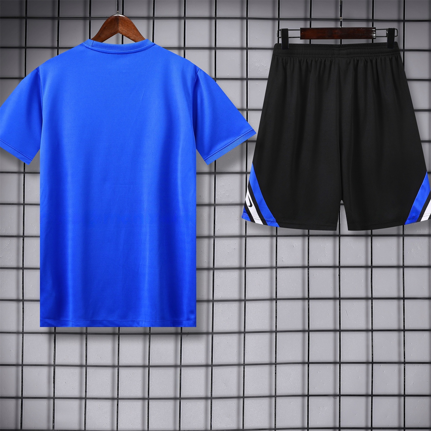 Inter Milan 25-26 Short-Sleeve Training Set - Blue Top & Black Shorts - UnitedFutballJersey