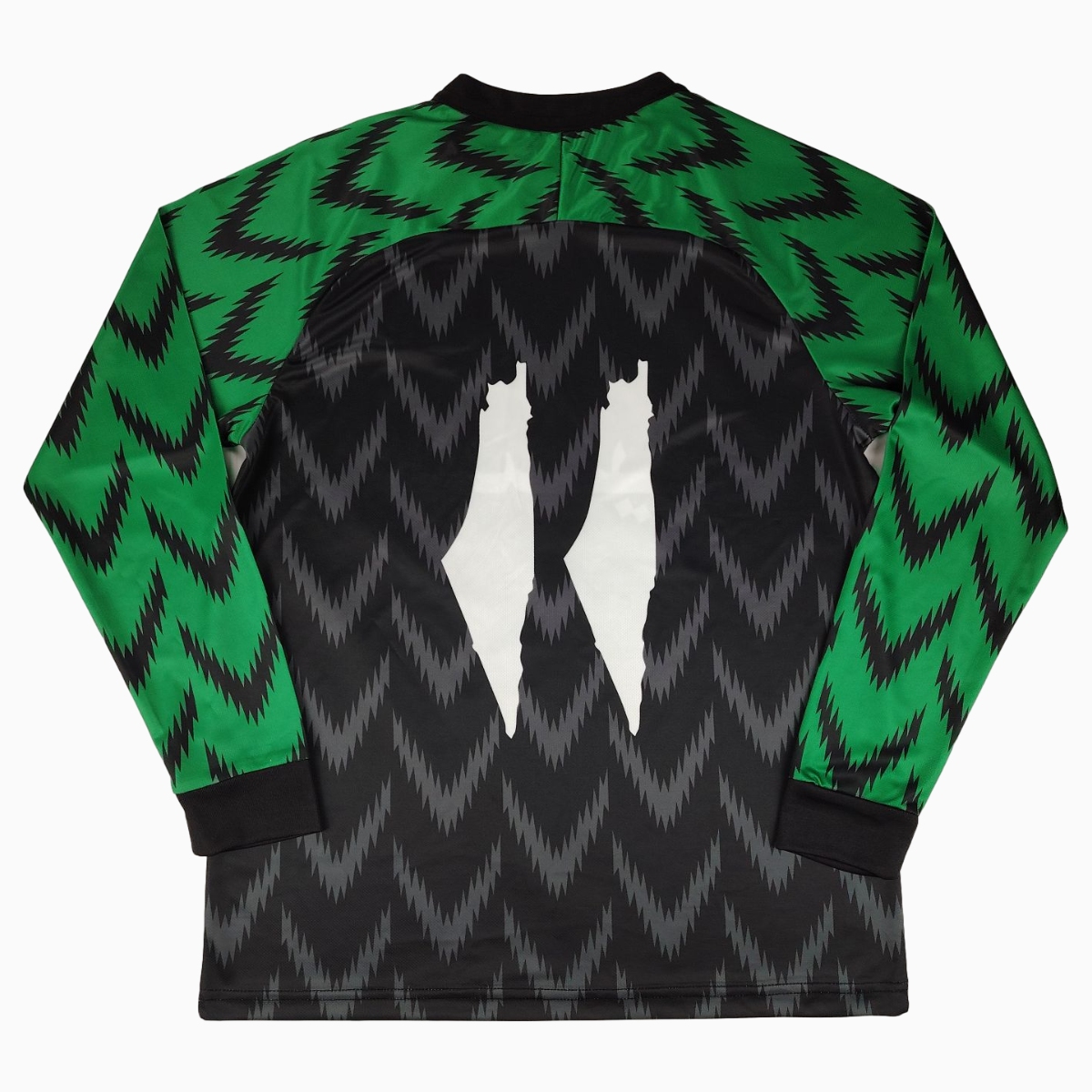 FC Palestina 24-25 Black and Green Arrow Pattern Long Sleeve Jersey with Arabic and Pattern - UnitedFutballJersey