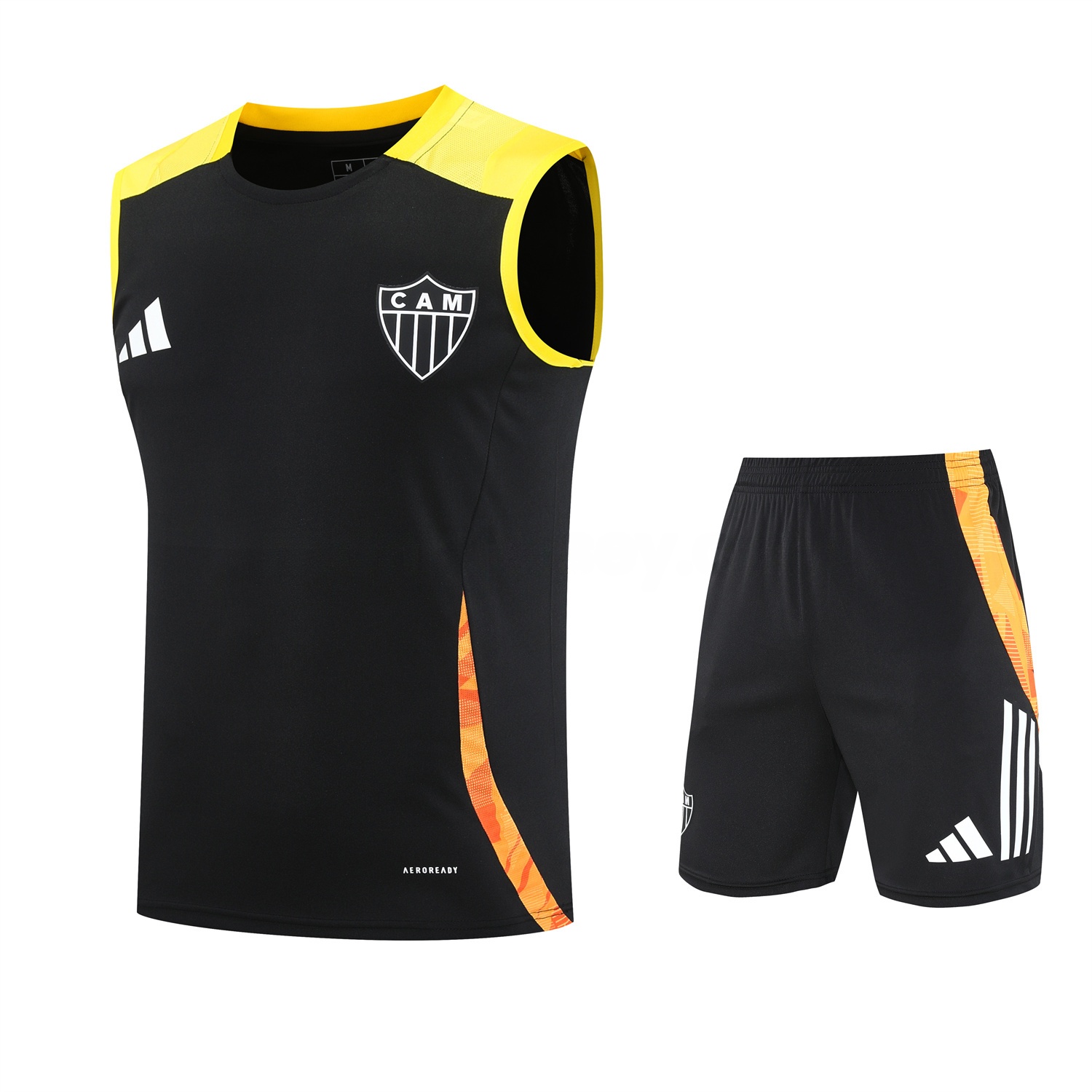 Atletico Mineiro 25-26 Vest Training Set - Black Vest With Black Shorts - UnitedFutballJersey