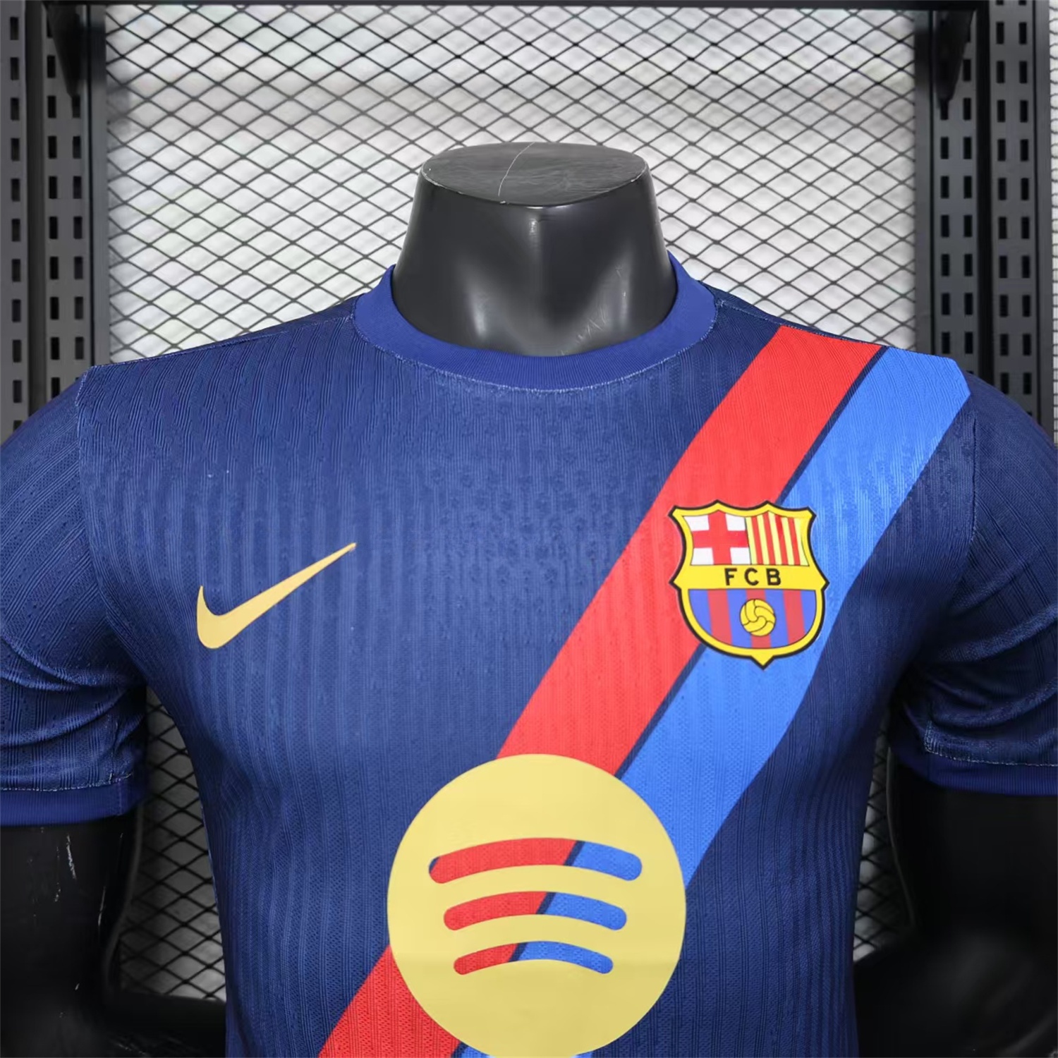 B.A.R.S.A 25-26 Red & Blue Guards Dark Blue Special Jersey - Player Version - UnitedFutballJersey