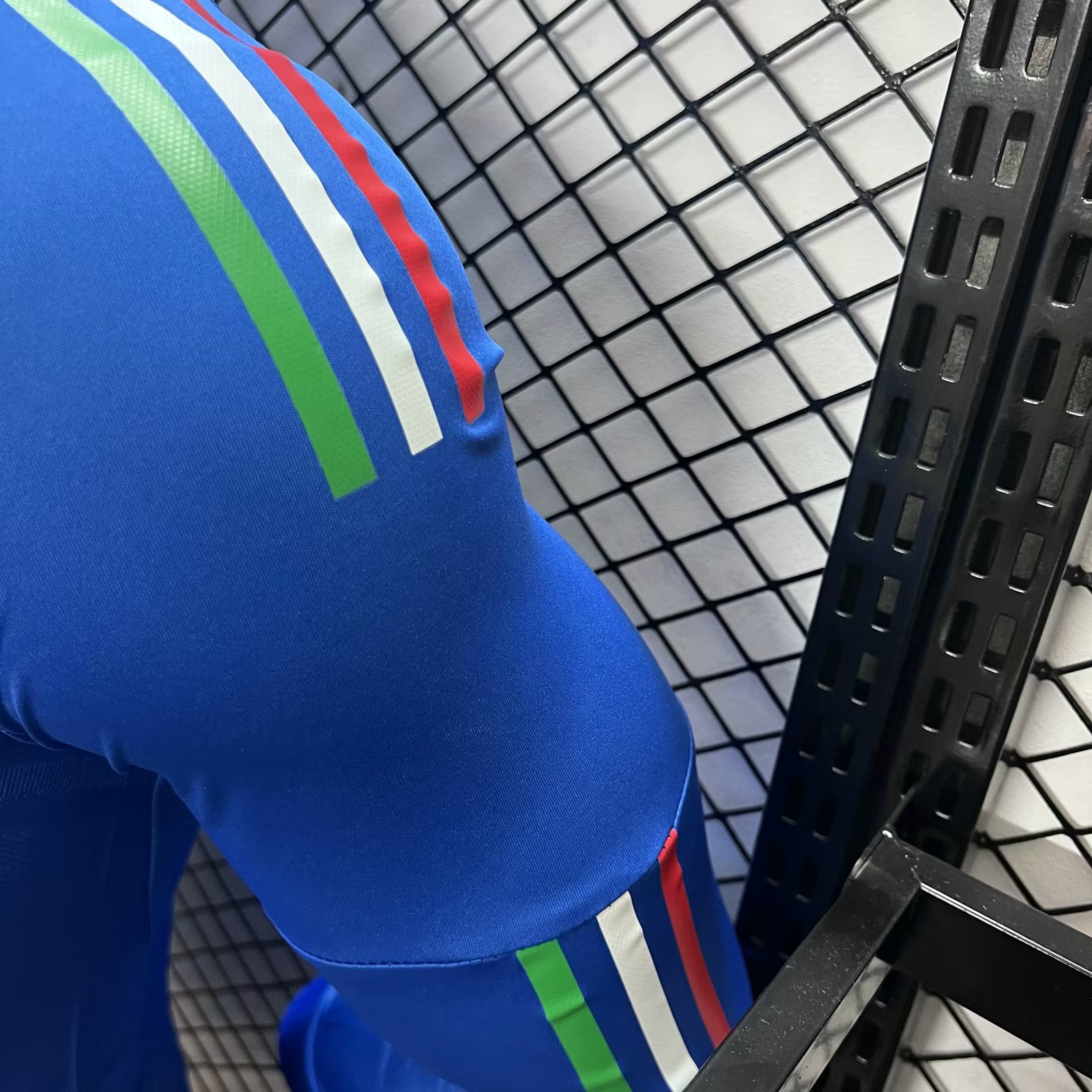 Italy 2024 Home Stadium Long Sleeve Jersey - Player Version - UnitedFutballJersey