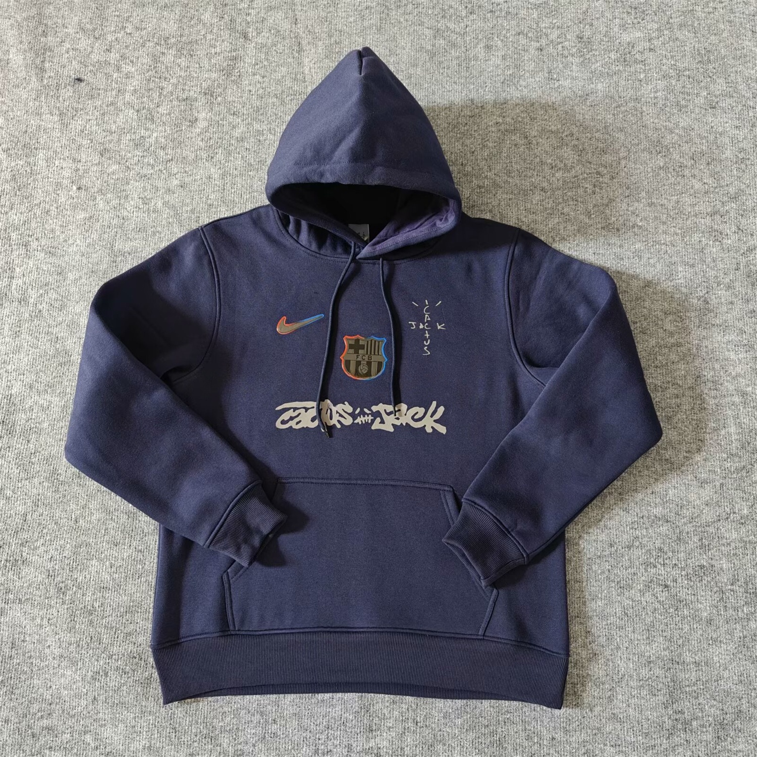 B.A.R.S.A x Travis Scott Team Logo Centered Unisex Pullover Hoodie - UnitedFutballJersey