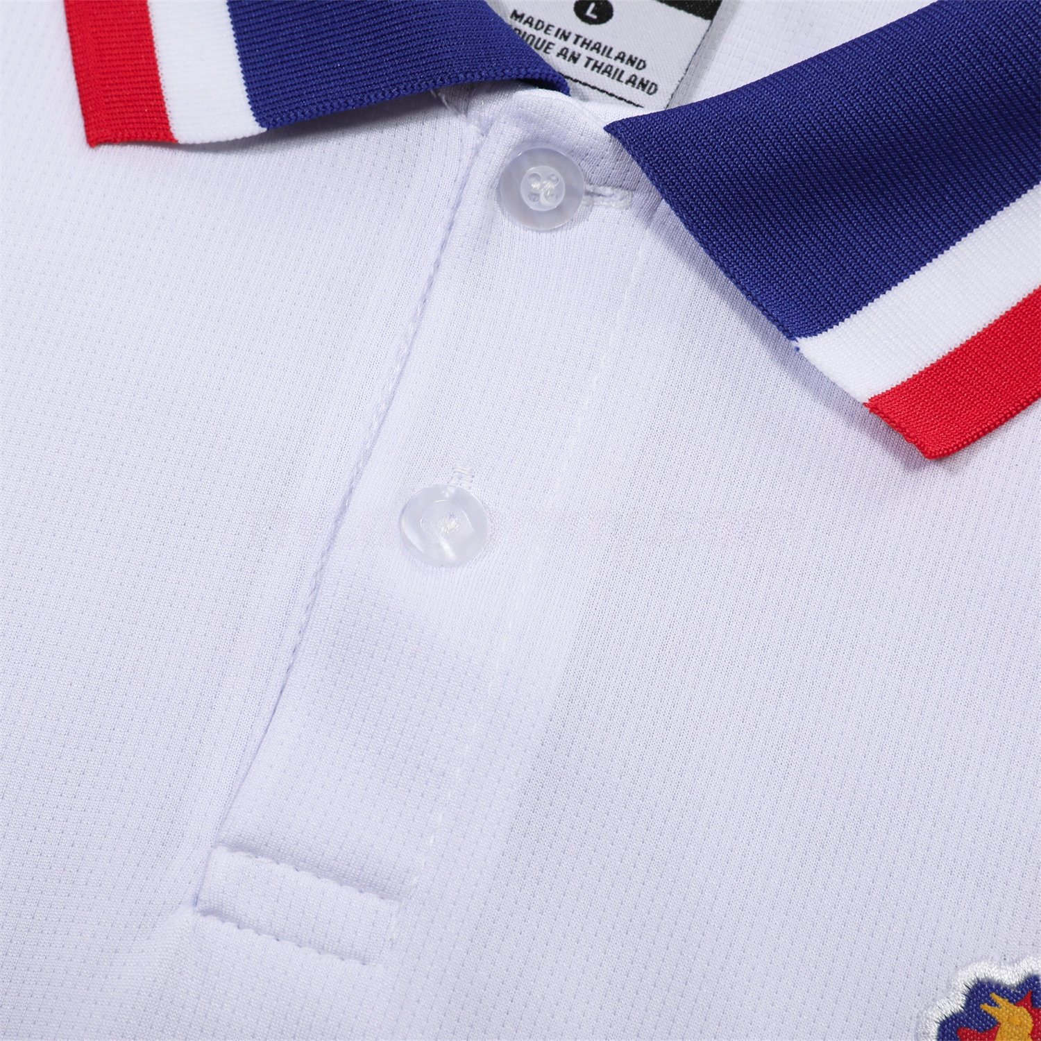 France 25-26 POLO Short-Sleeve Training Set - White Top and Blue Pants - UnitedFutballJersey