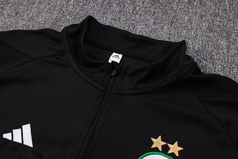 Algeria Olympic TEAM 23-24 Long Sleeve Training Set -Black - UnitedFutballJersey