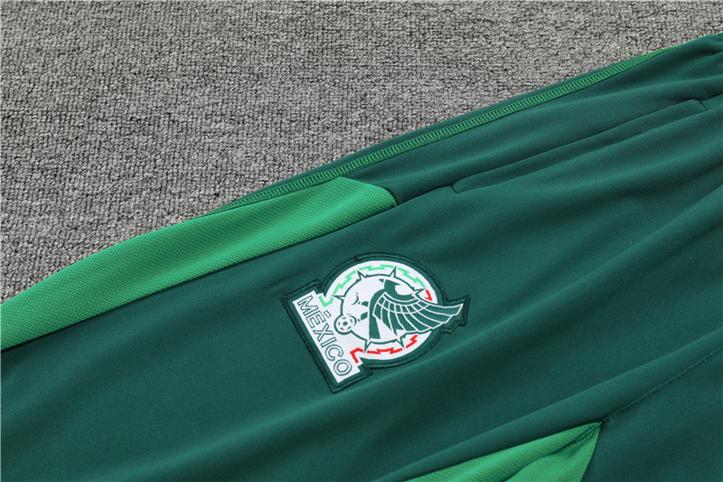 Mexico 23-24 Long Sleeve Training Set -White and Green - UnitedFutballJersey