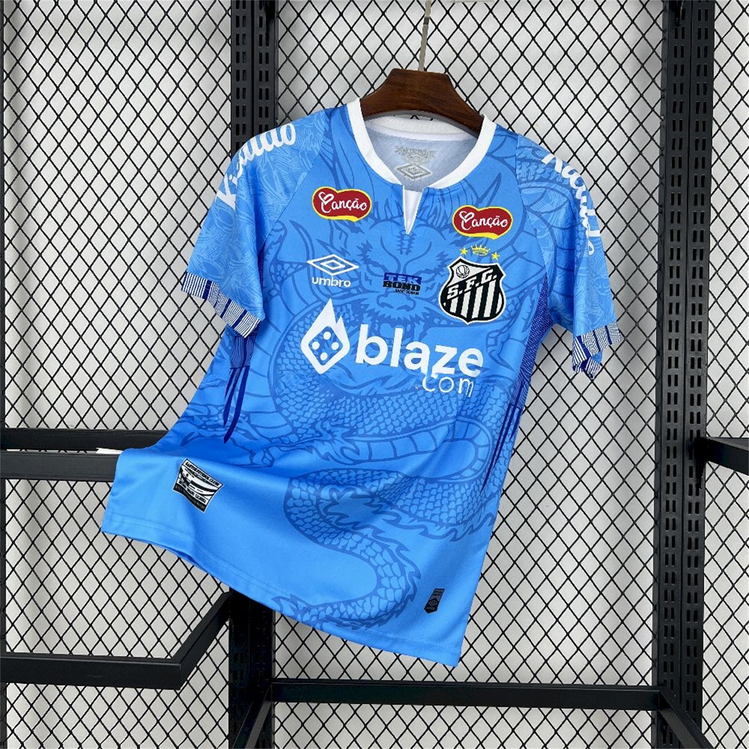 Santos 25-26 Blue Special Jersey with Sponsors - Fans Version - UnitedFutballJersey