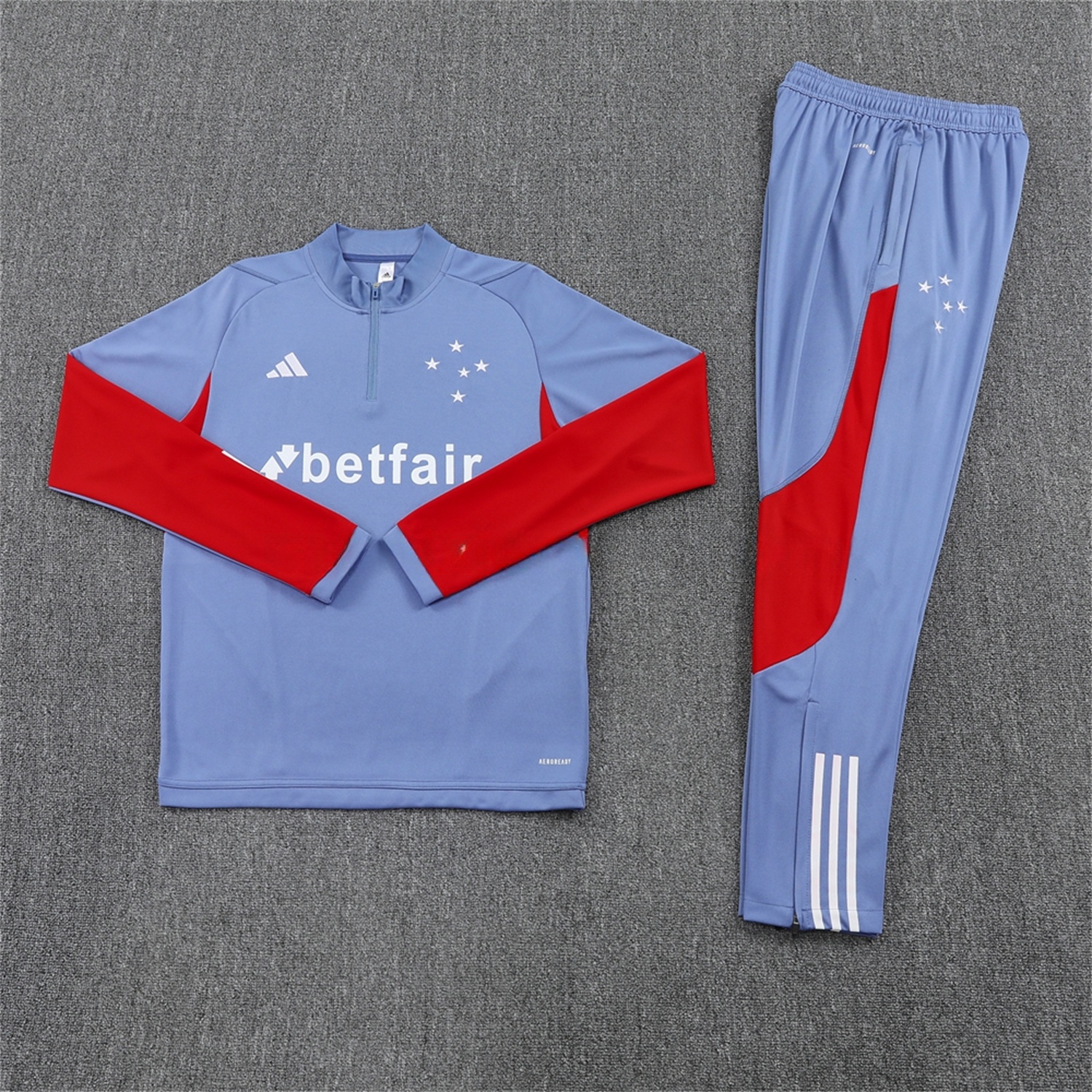 Cruzeiro 25-26 Long Sleeve Training Set - Blue Grey - UnitedFutballJersey