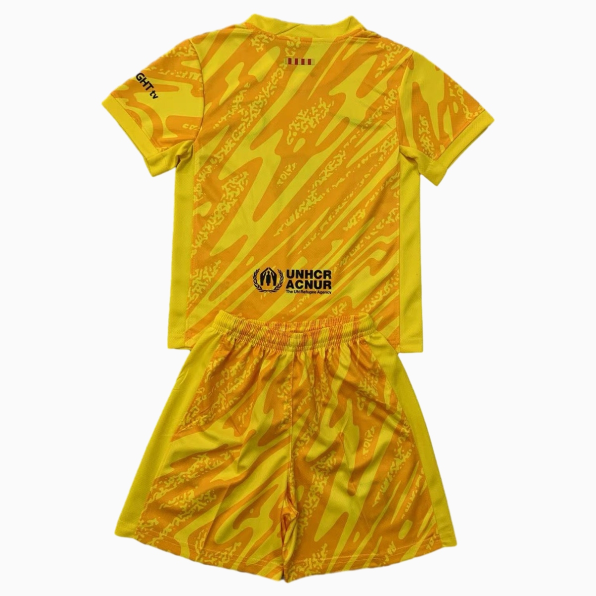 Barcelona 24-25 Yellow Goalkeeper Kids Kit - UnitedFutballJersey