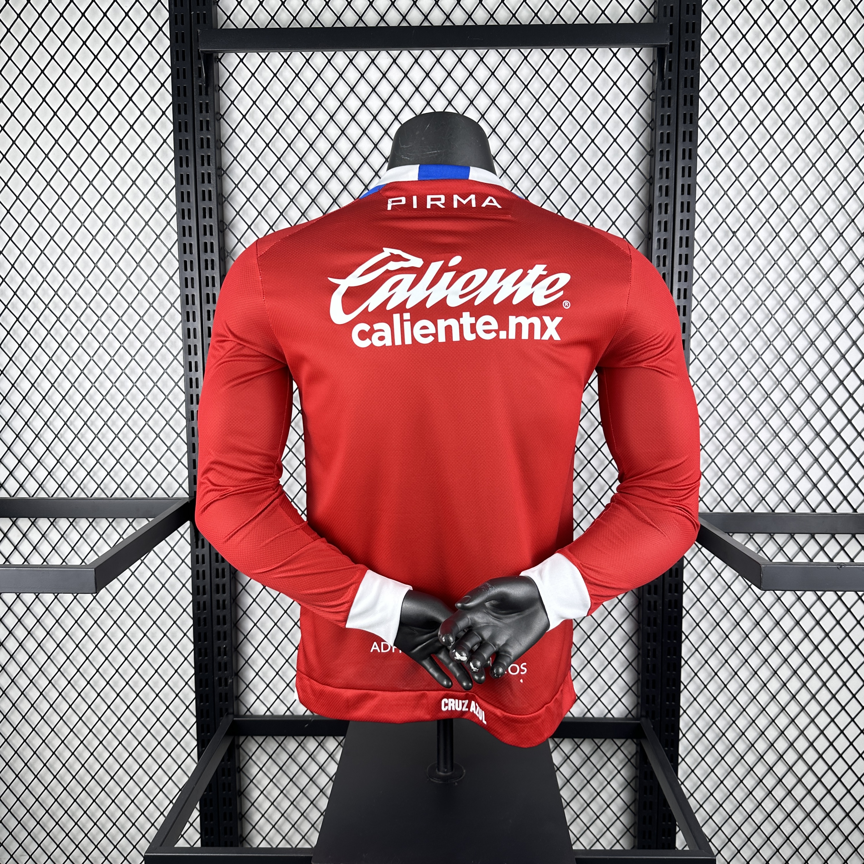 Cruz Azul 24-25 Red Long Sleeve GK Third Jersey - Player Version - UnitedFutballJersey