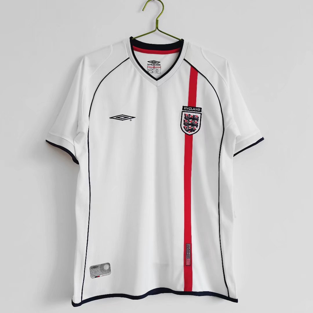 Retro England 2002 Home Stadium Jersey - UnitedFutballJersey