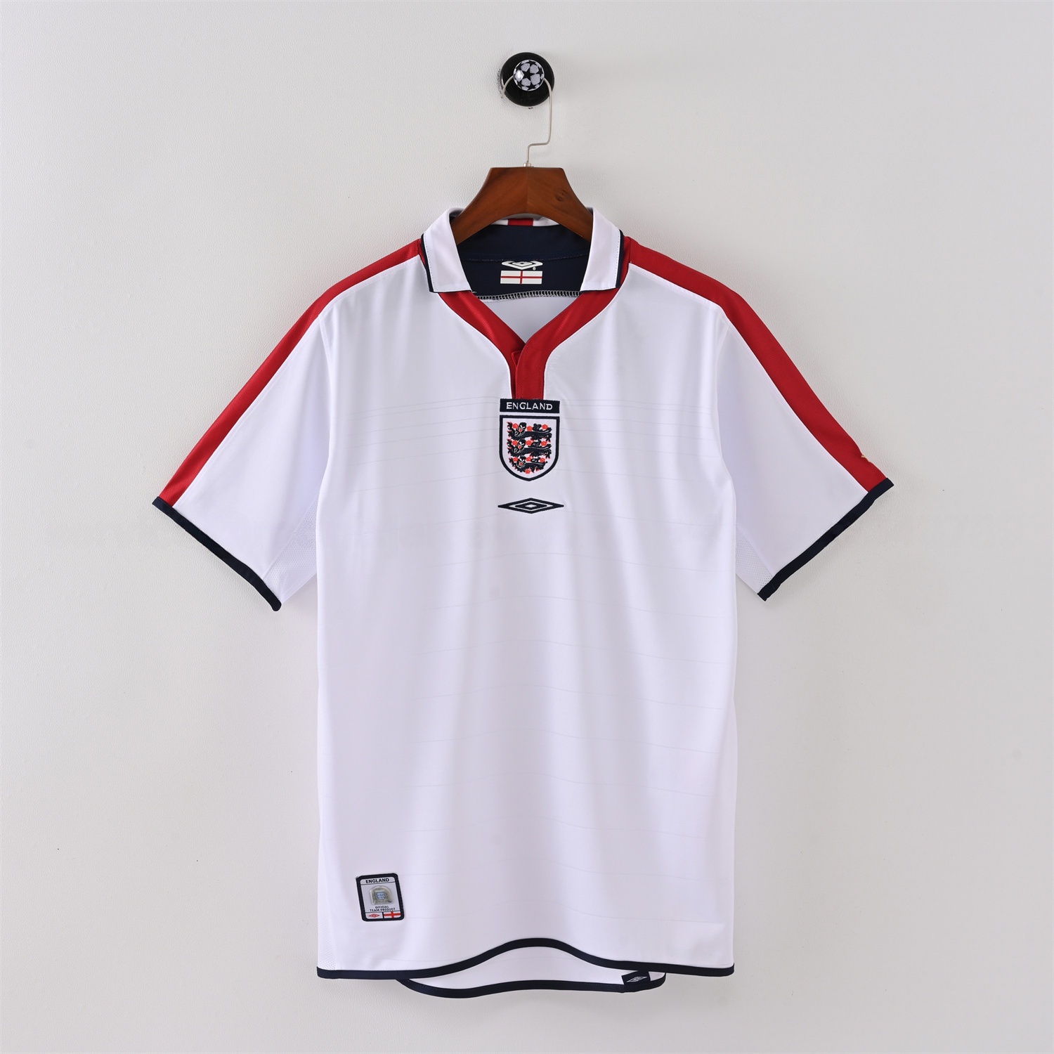 Retro England 2004 Home White Jersey - UnitedFutballJersey