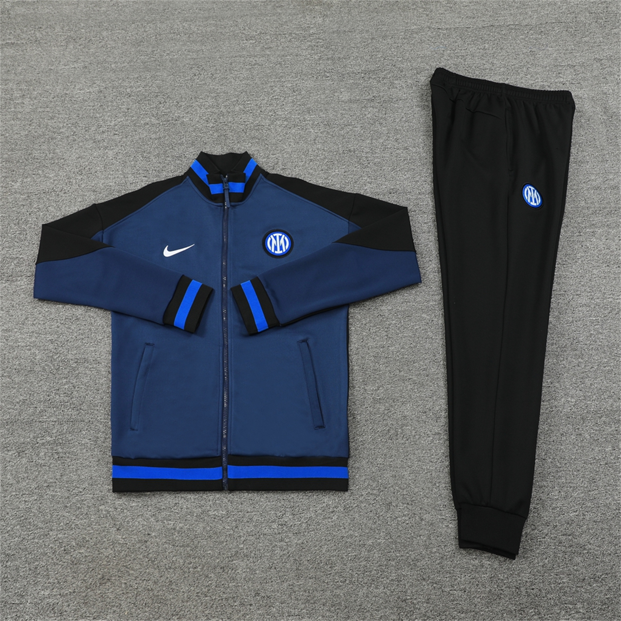 Inter Milan 24-25 Jacket Training Tracksuit - Deep Blue - UnitedFutballJersey