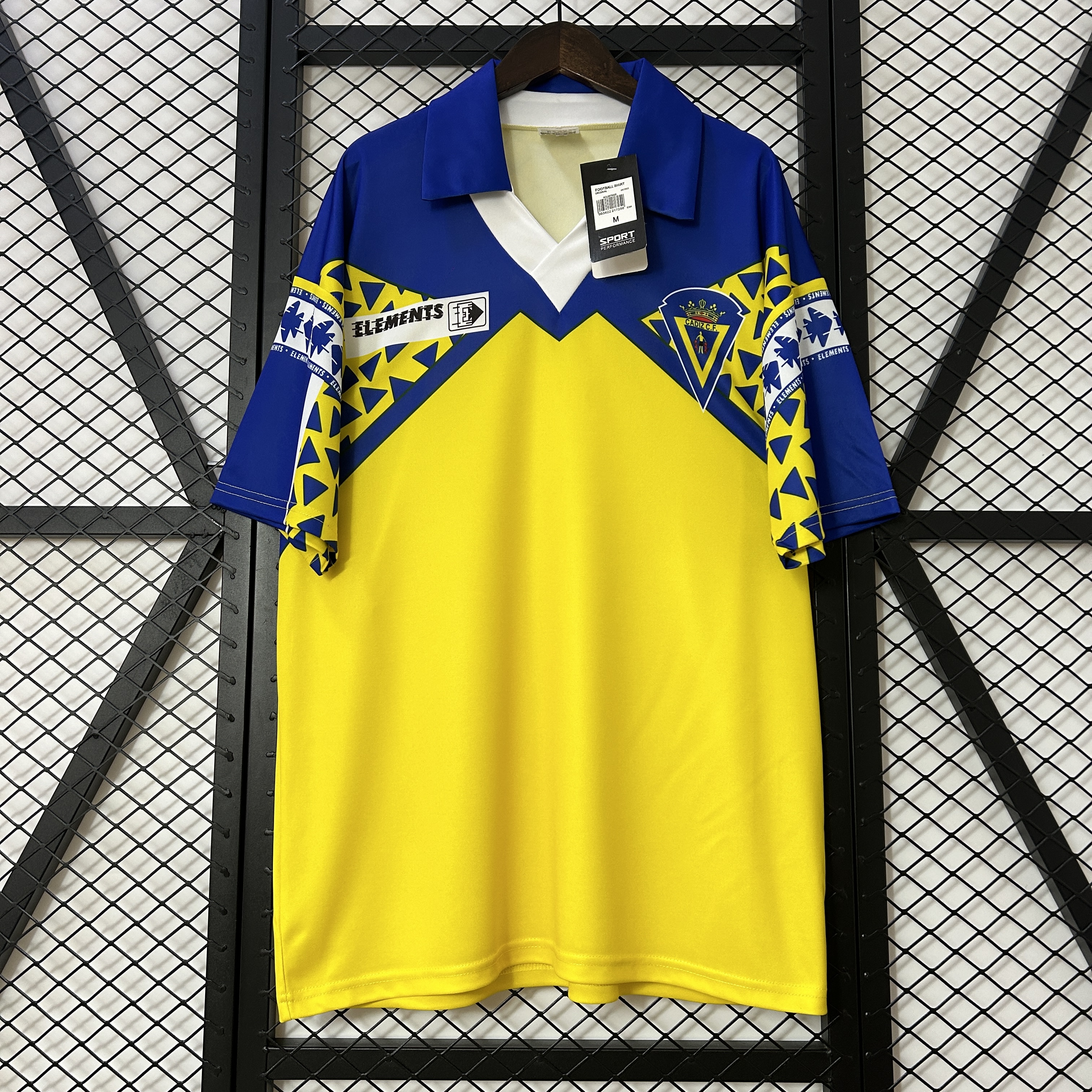 Retro Cádiz Cadiz 1991-92 Home Unsponsored Jersey - UnitedFutballJersey