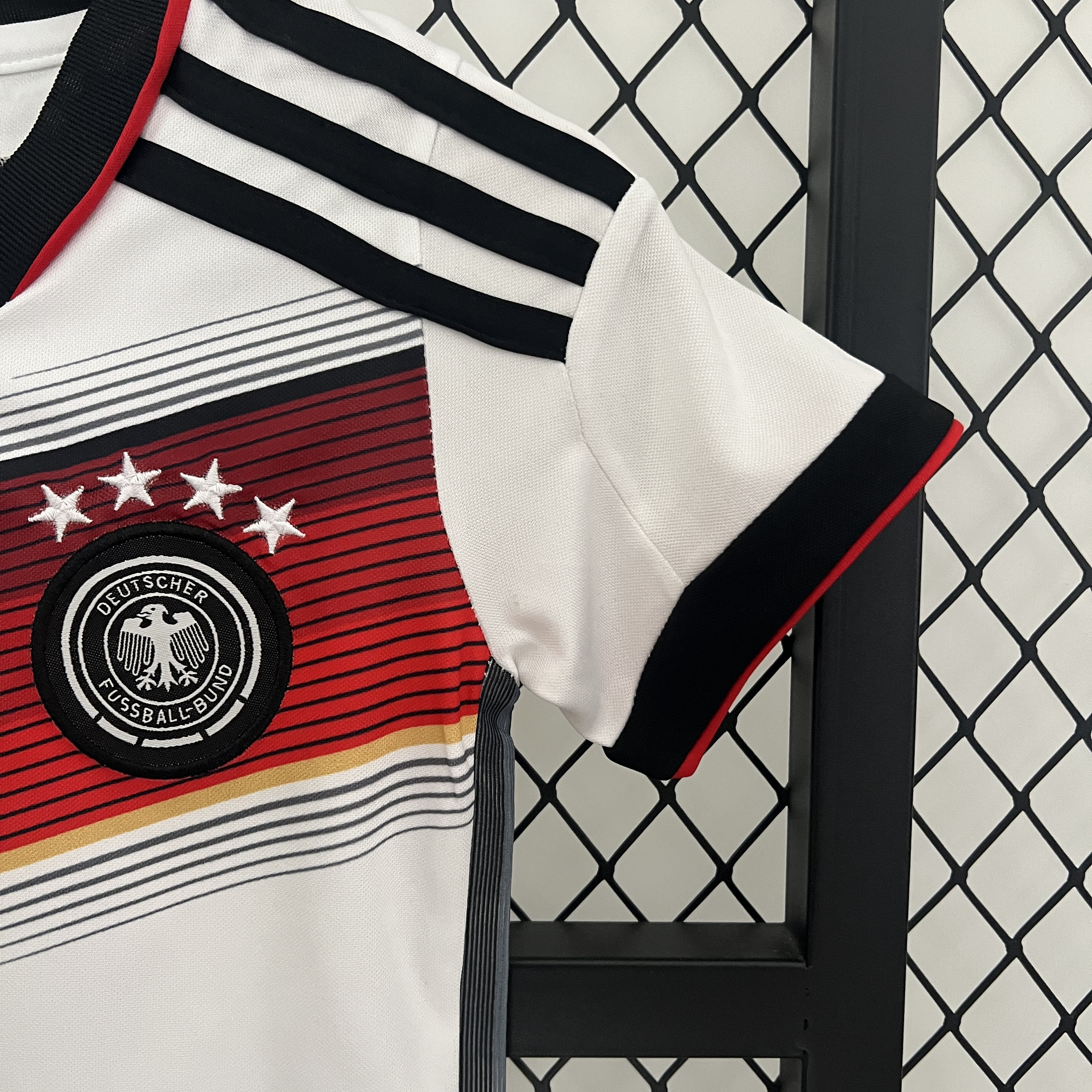 Retro Germany 2014 Home Stadium Kids Kit - UnitedFutballJersey