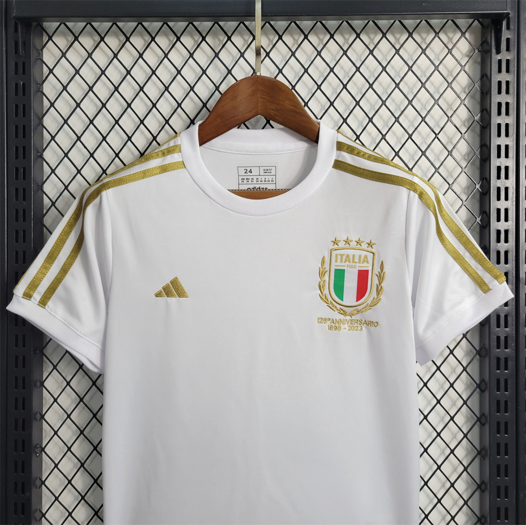 Italy 2023 125th Anniversary Edition Kids Kit - UnitedFutballJersey
