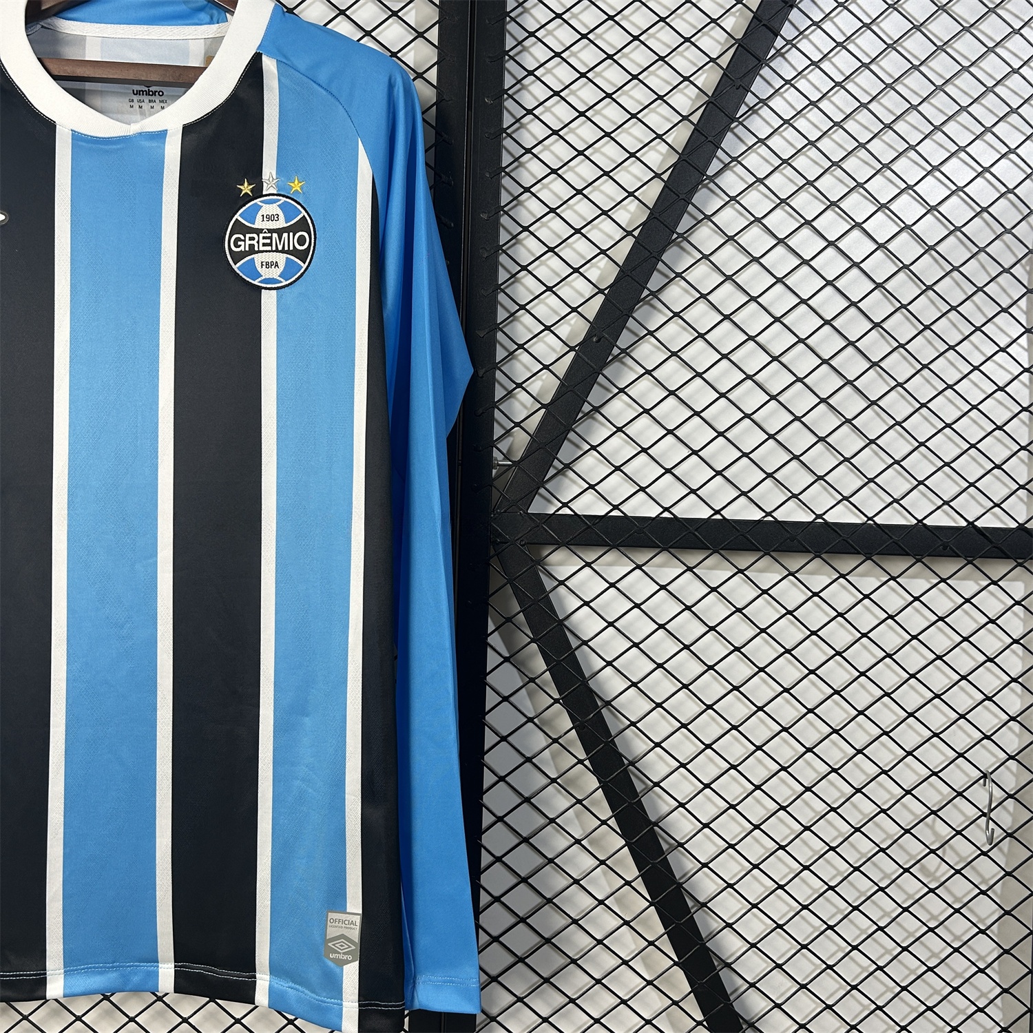 Gremio 25-26 Home Unsponsored Long Sleeves Jersey - Fans Version - UnitedFutballJersey
