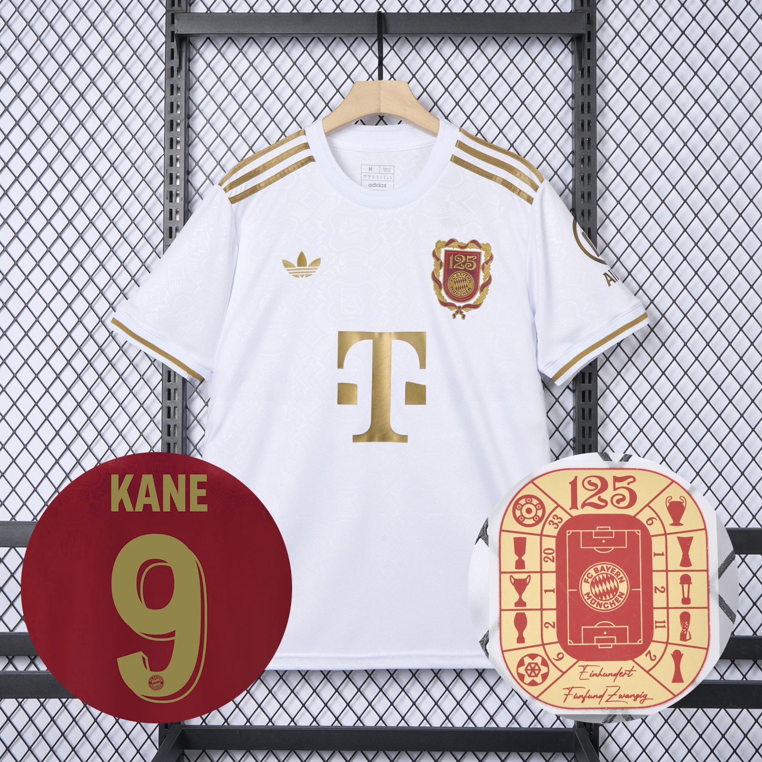 Bayern Munich 2025 White 125th Anniversary Jersey - Fans Version - UnitedFutballJersey