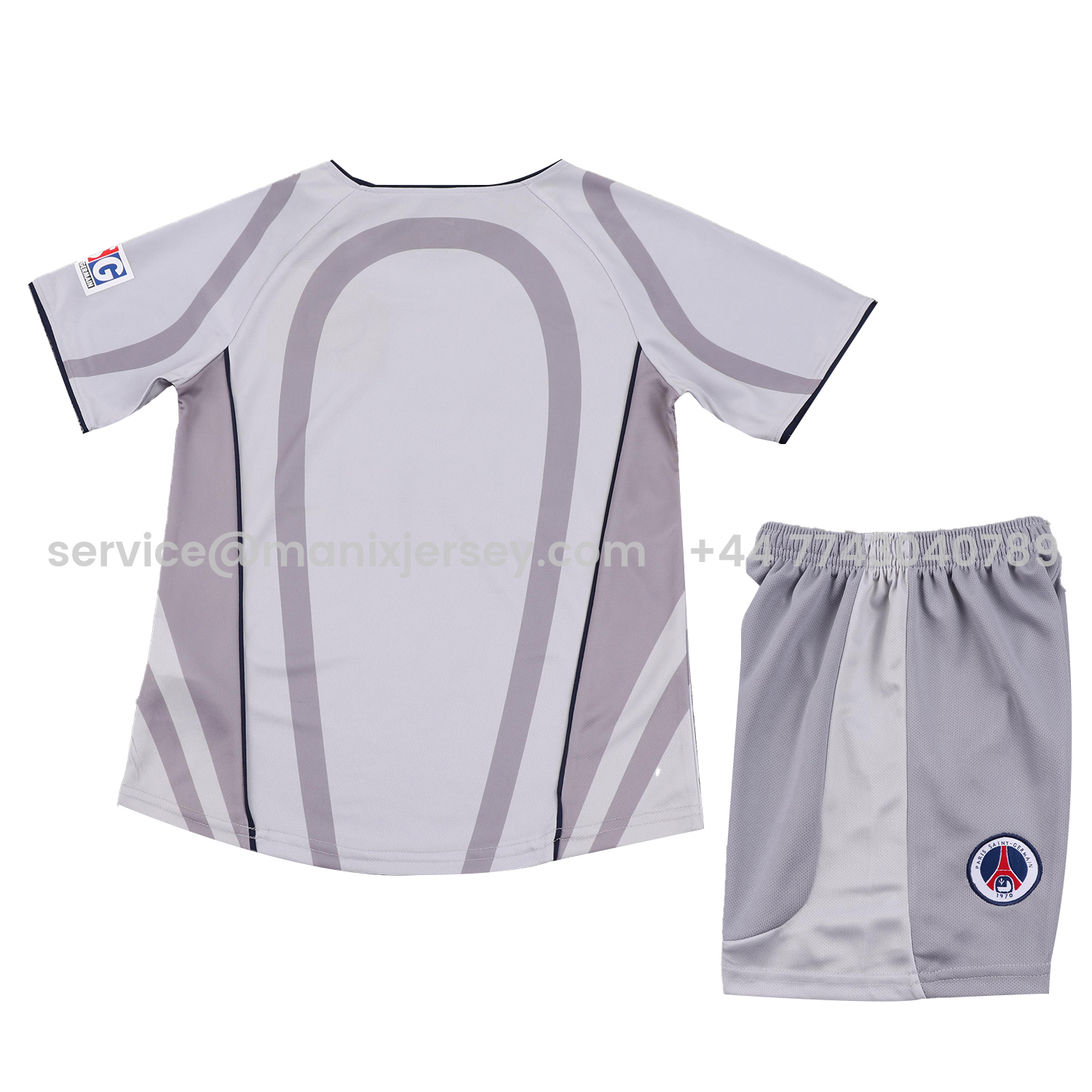 Retro Paris Saint-Germain PSG 2001-02 Away Kids Kit - UnitedFutballJersey