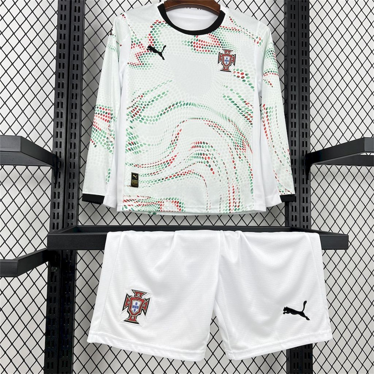 Portugal 2025-26 Away Long Sleeves Kids Kit - UnitedFutballJersey
