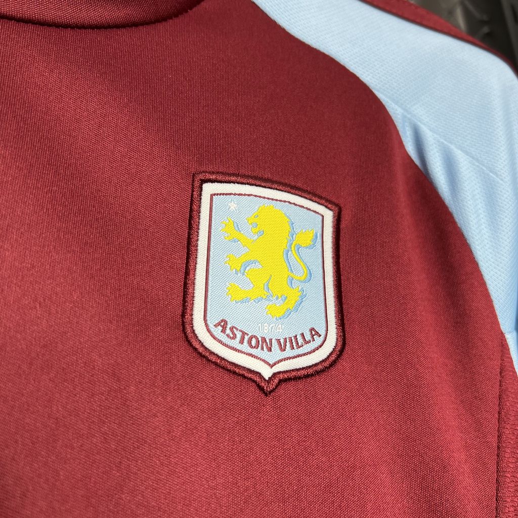 Aston Villa 24-25 Home Stadium Kids Kit - UnitedFutballJersey
