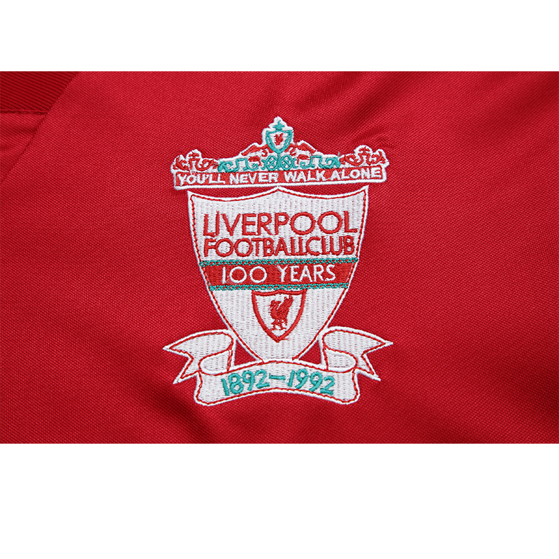 Retro Liverpool 1992-93 100 YEARS Home Stadium Jersey - UnitedFutballJersey