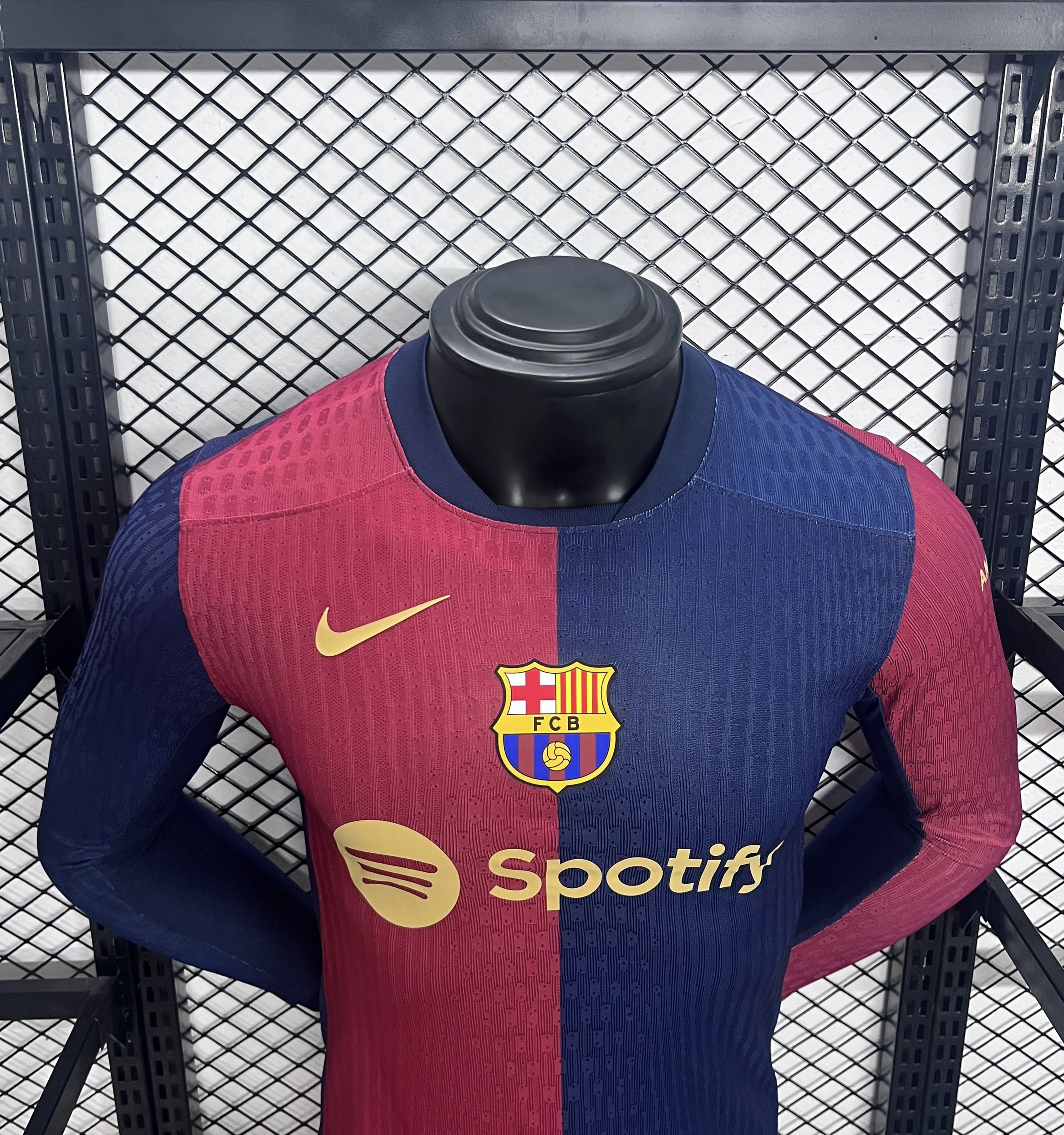Barcelona 24-25 Home Long Sleeve Jersey - Player Version - UnitedFutballJersey