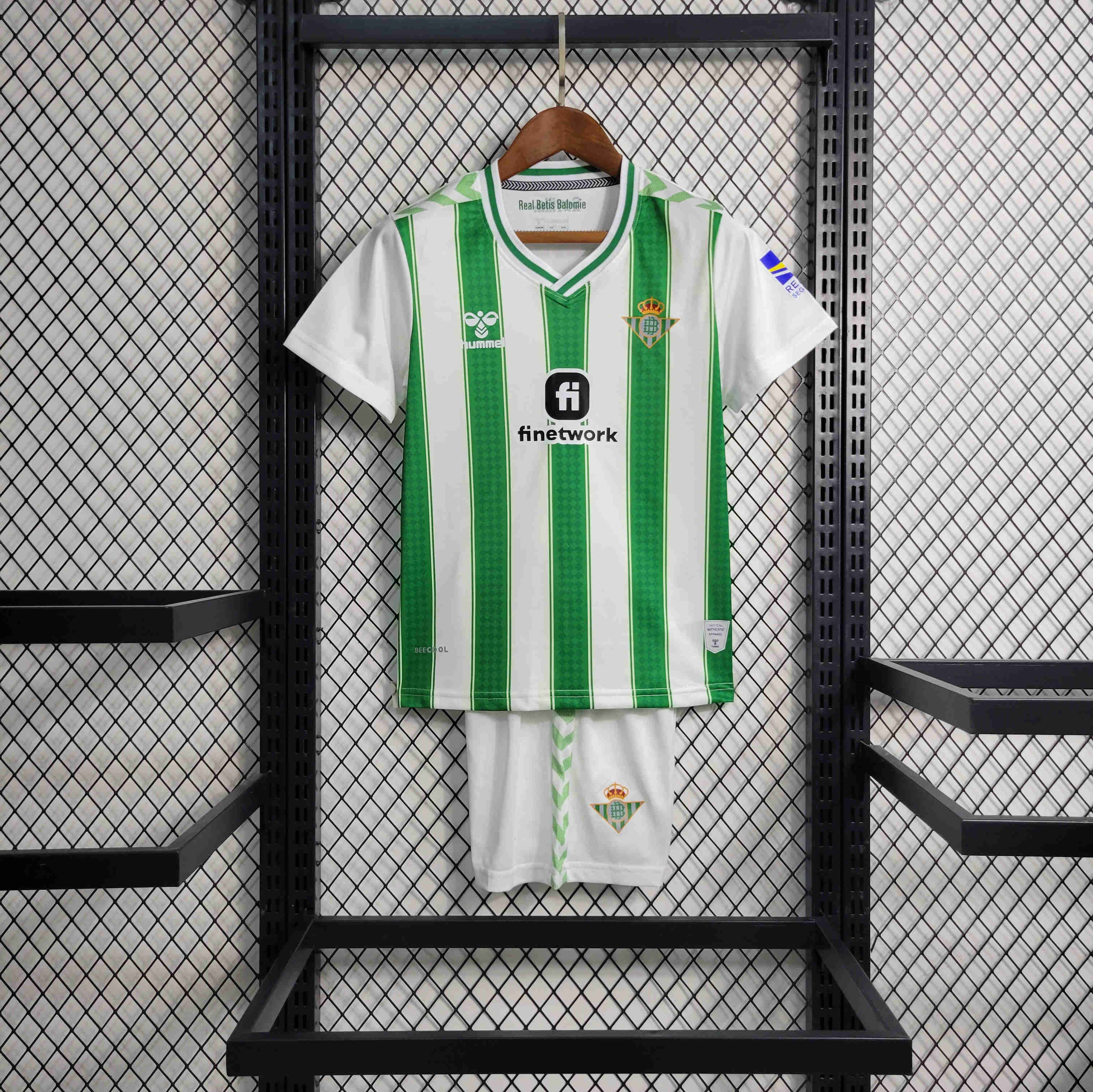 Real Betis 23-24 Home Kids Kit - UnitedFutballJersey