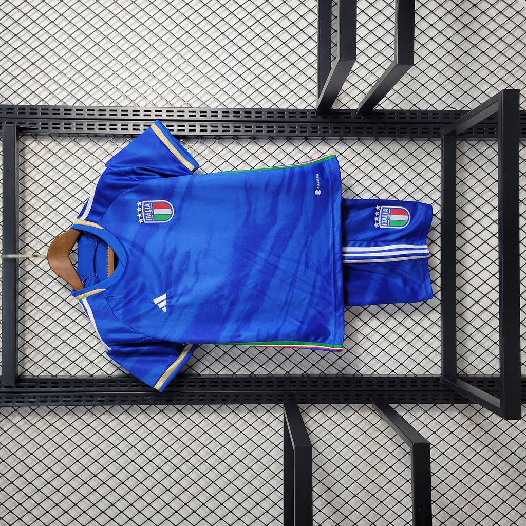Italy 23-24 Home Kids Kit - UnitedFutballJersey