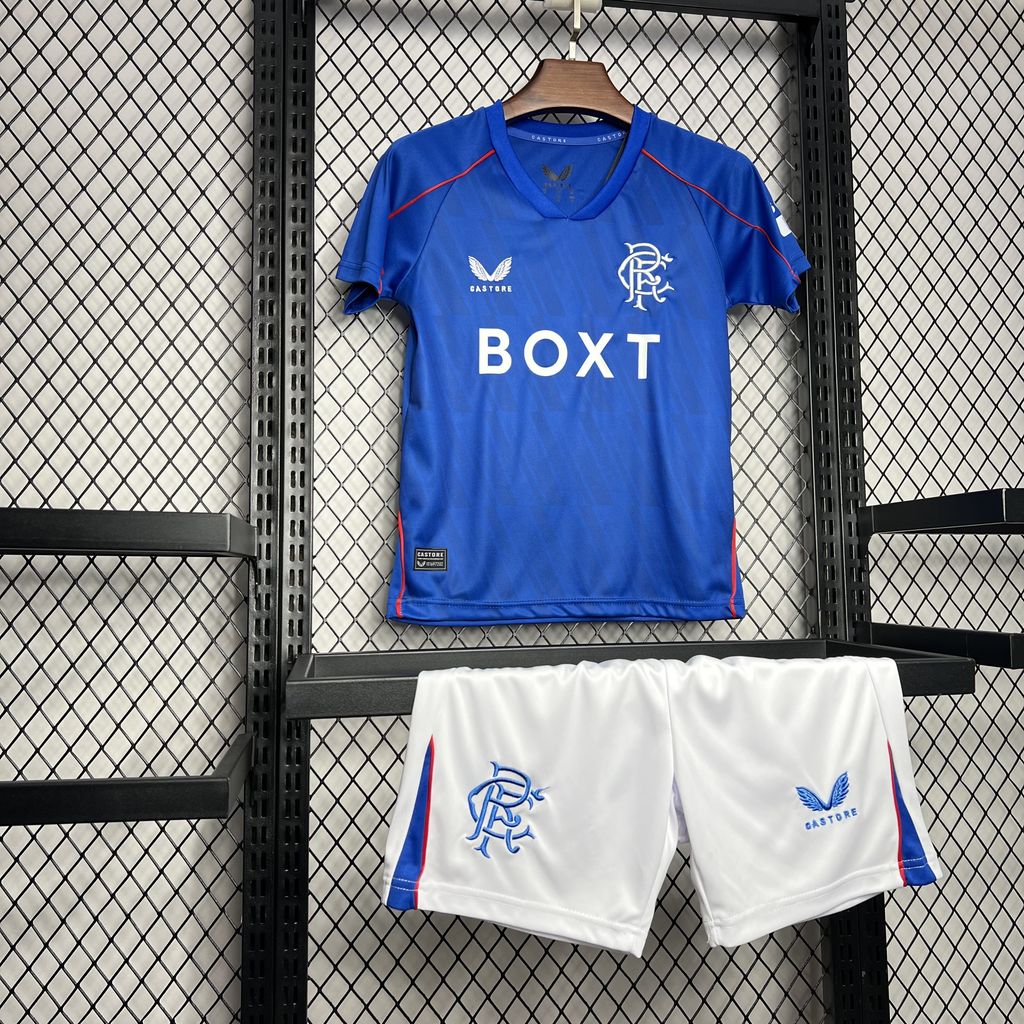 Glasgow Rangers 24-25 Home Stadium Kids Kit - UnitedFutballJersey