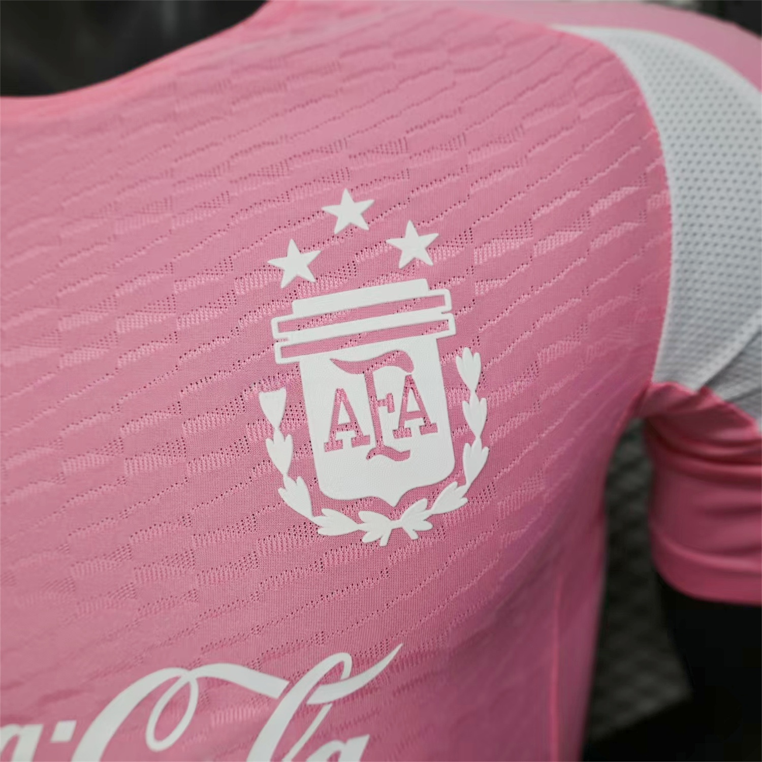 Argentina 25-26 Pink & White Training Jersey - Player Version - UnitedFutballJersey