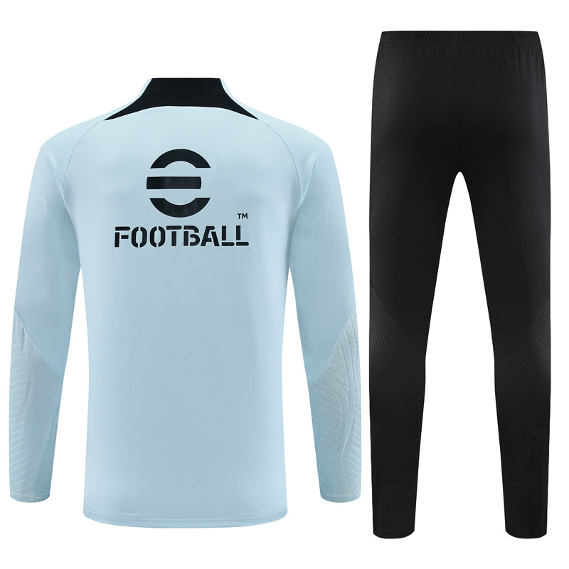 Inter Milan 23-24 Kids Long Sleeve Training Set Light Grey - UnitedFutballJersey