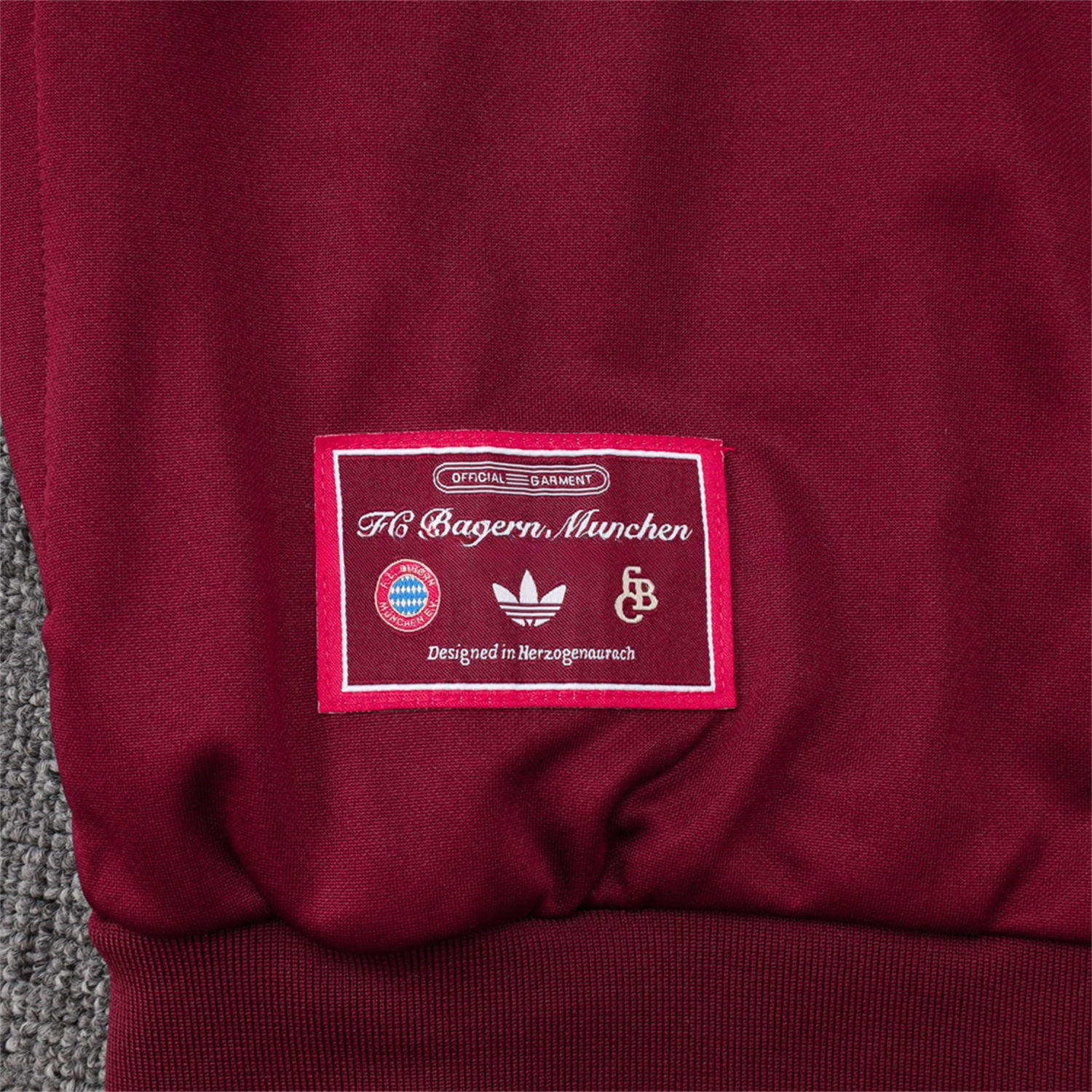 Bayern Munich 25-26 Originals Terrace Icon Jacket Training Tracksuit - Deep Red - UnitedFutballJersey