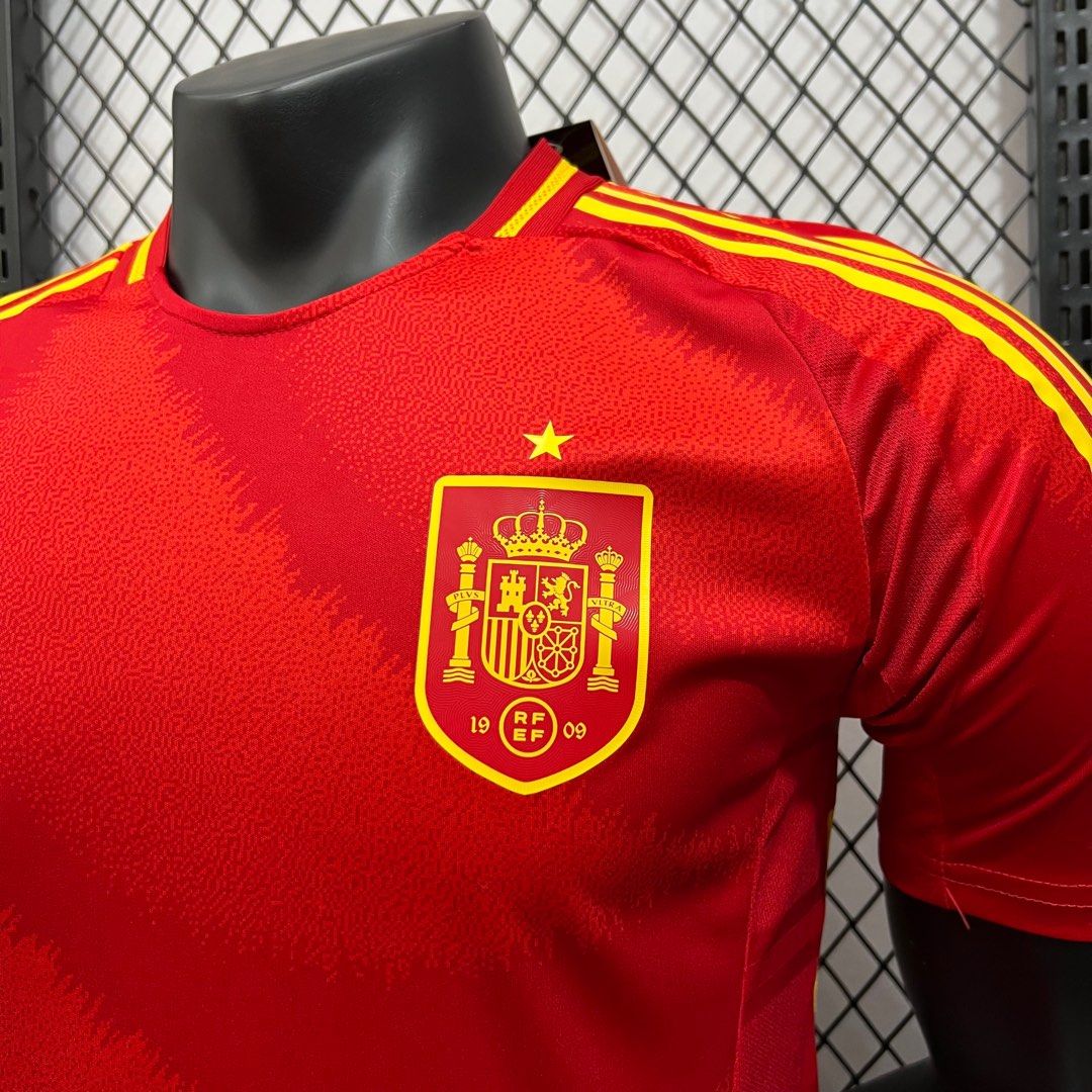 Spain 2024 Home Stadium Jersey - Player Version - UnitedFutballJersey