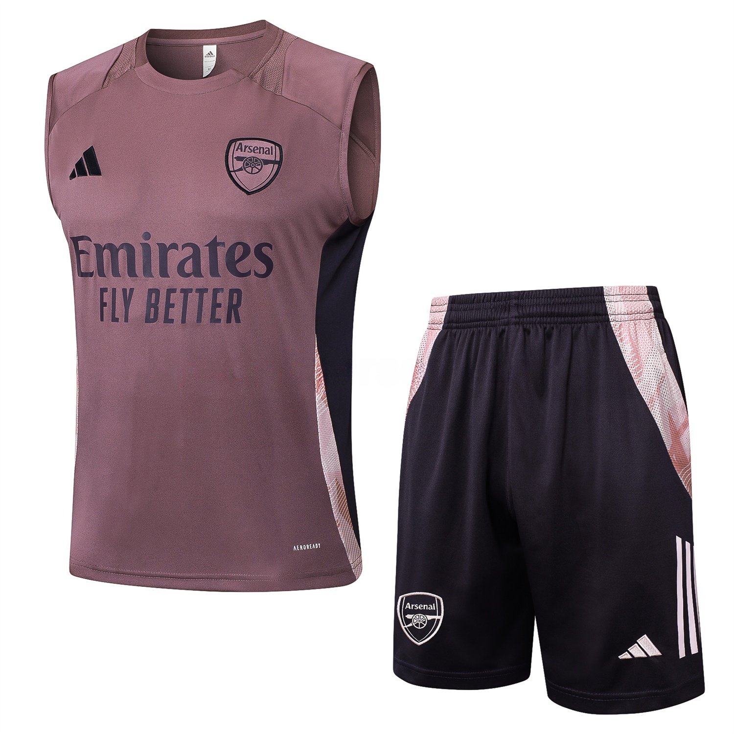 Arsenal 25-26 Vest Training Set - Purple Vest and Deep Purple Shorts - UnitedFutballJersey