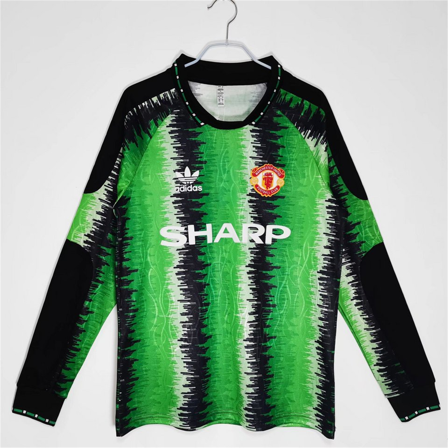 Manchester United Retro 1990/91 Goalkeeper Green Long Sleev Jersey - UnitedFutballJersey