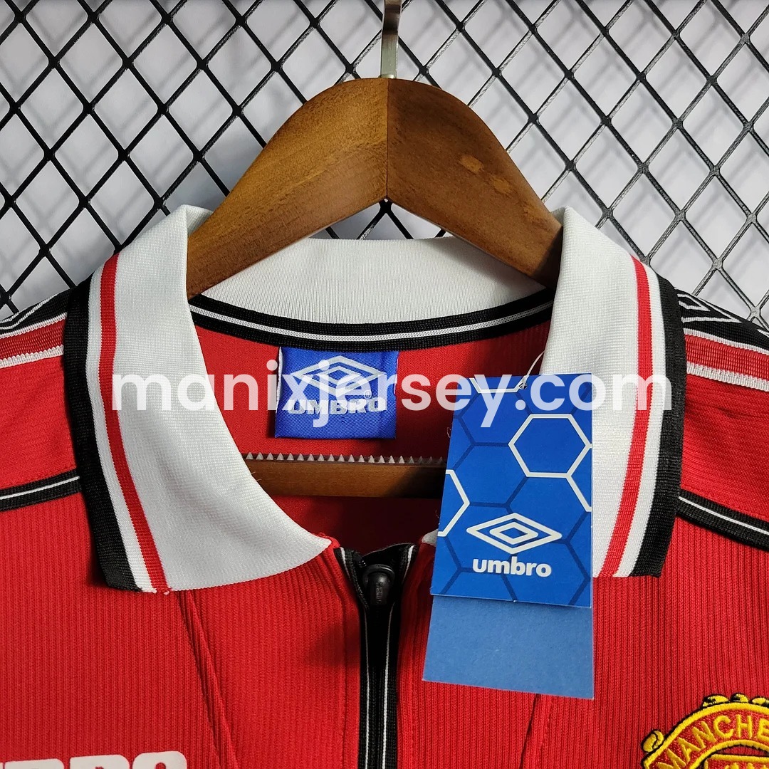 Retro Manchester United 98-99 Home Long Sleeve Jersey - UnitedFutballJersey